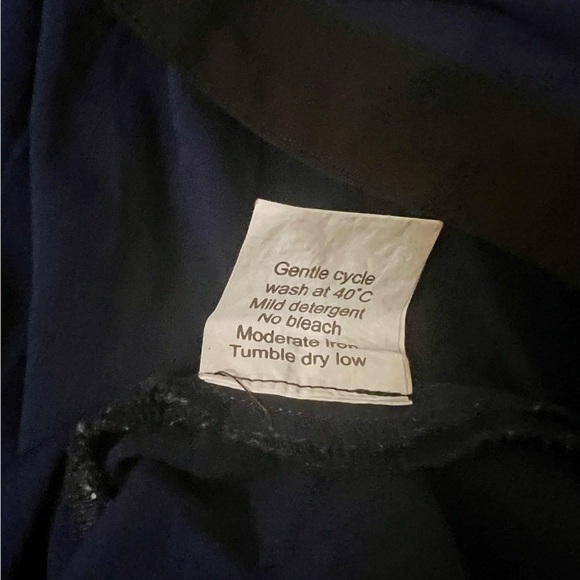 eShakti Blue Midi Tunic Dress with 3/4 Sleeves - Picture 6 of 6